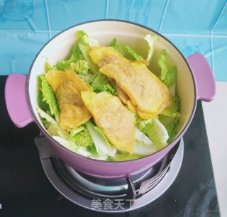 蛋饺、利剑菜烧豆腐的做法步调：7