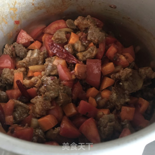 家常番茄牛肉里的做法步调：10