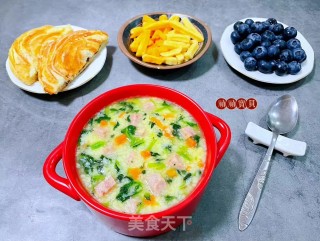 午饭肉小利剑菜苗胡萝卜疙瘩汤的做法步调：14