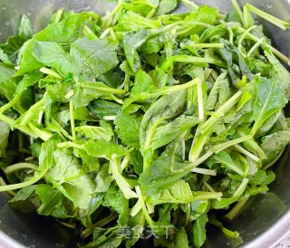 午饭肉小利剑菜苗胡萝卜疙瘩汤的做法步调：3
