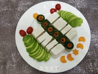 牛油果拌豆腐的做法步调：5