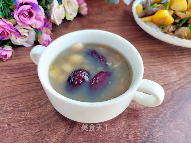 白枣莲子绿豆汤的做法