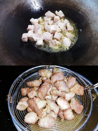 酱干烧肉的做法步调：3