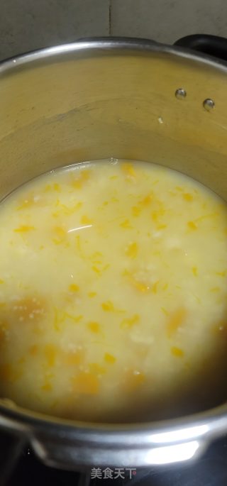 北瓜莲子小米粥的做法步调：5