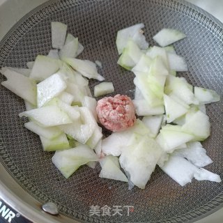 肉沫竹荪炖冬瓜的做法步调：5