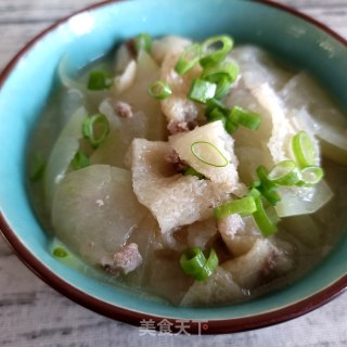 肉沫竹荪炖冬瓜的做法步调：12