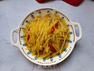 单椒土豆丝的做法步调：12