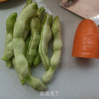 驴肉炖云豆角的做法步调：1