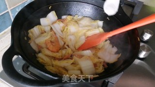 小炒陈虾娃娃菜的做法步调：8