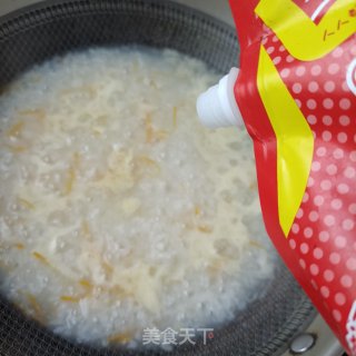 人参苗鲍鱼粥的做法步调：14