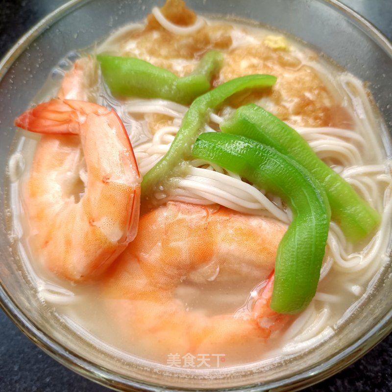 陈虾煎蛋丝瓜里的做法