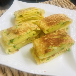 早饭单味蛋饼的做法步调：17