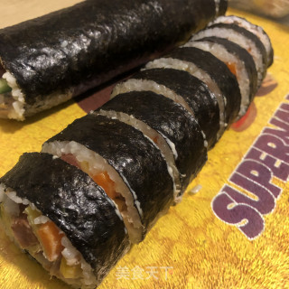 紫菜包饭的做法步调：11