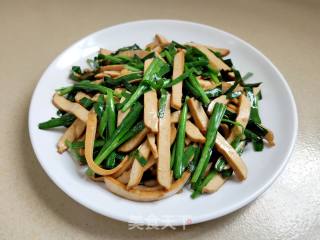 喷鼻干炒韭菜的做法步调：9