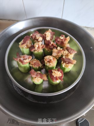 丝瓜蒜蓉蒸肉片的做法步调：11