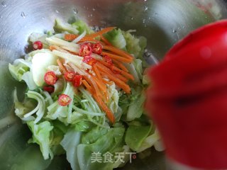 响油脚撕菜的做法步调：9