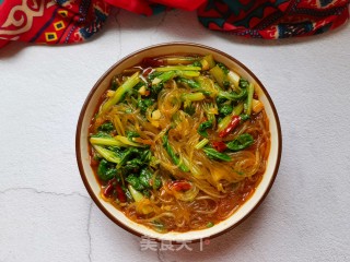 小利剑菜炒粉条的做法步调：10
