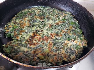 紫苏叶鸡蛋煎饼的做法步调：9