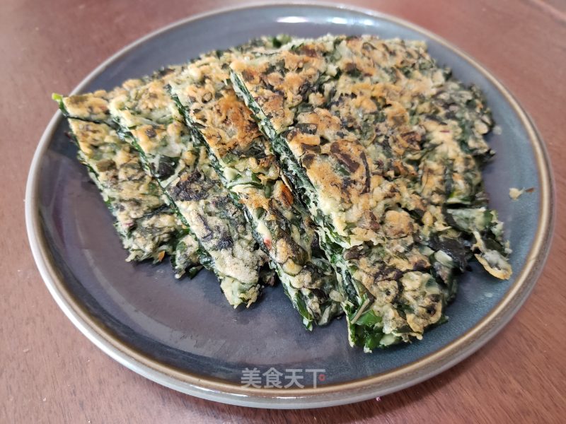 紫苏叶鸡蛋煎饼的做法