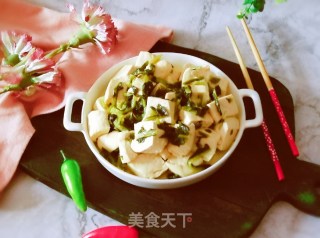 雪菜豆腐的做法步调：11