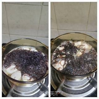 肉丸子虾皮紫菜汤的做法步调：4
