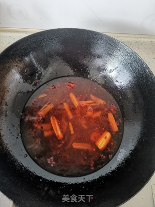 喷鼻辣鱼段的做法步调：8