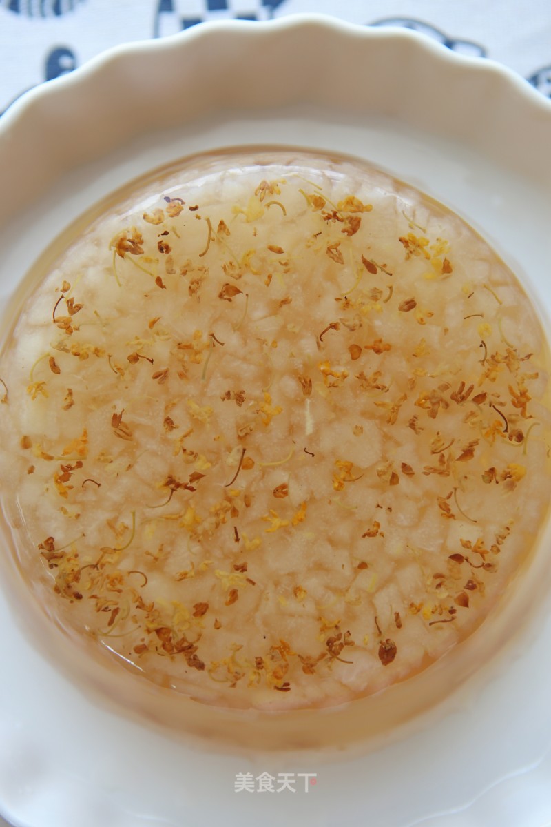 春梨膏木樨生果冻的做法