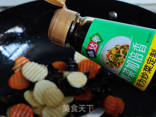 小炒纯蔬虾仁的做法步调：7