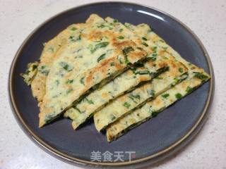 明月草小葱鸡蛋煎饼的做法步调：7
