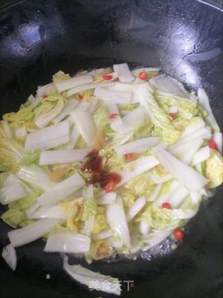 酸辣利剑菜的做法步调：6