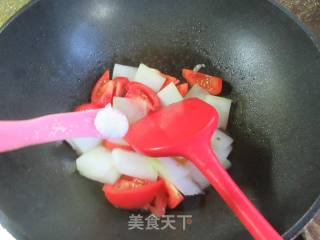 番茄炒冬瓜的做法步调：8