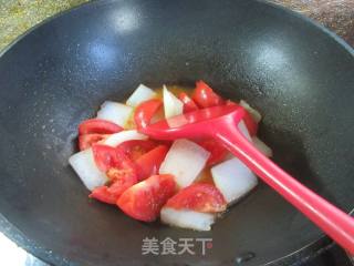 番茄炒冬瓜的做法步调：10