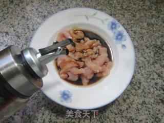 鸡胸肉炒藊豆的做法步调：3
