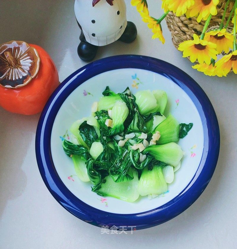 蒜喷鼻油菜的做法
