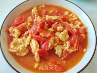 西白柿炒鸡蛋的做法步调：9
