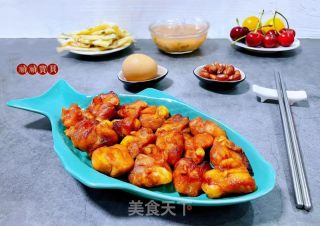 奥我良鸡坚骨的做法步调：15