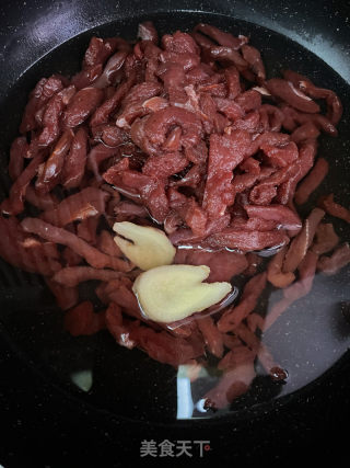 豆花牛肉的做法步调：5