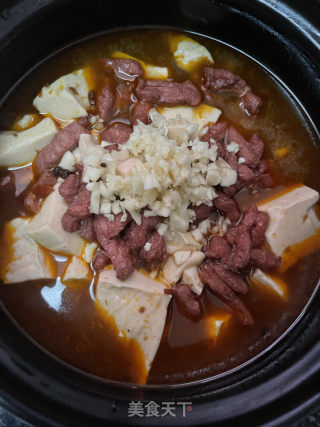 豆花牛肉的做法步调：13