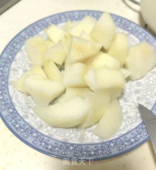 杏仁春梨汁的做法步调：2