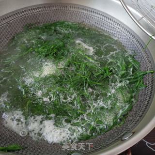 蒜泥毛蓬菜的做法步调：3