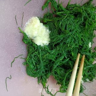 蒜泥毛蓬菜的做法步调：7