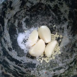 蒜泥毛蓬菜的做法步调：5