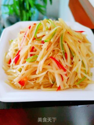 酸辣土豆丝的做法步调：12