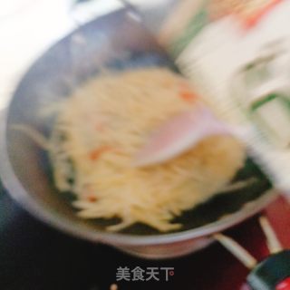 醋溜土豆丝的做法步调：7