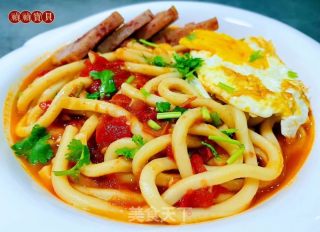 番茄午饭肉煎蛋黑冬里的做法步调：11