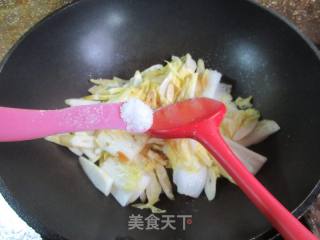 家山笋炒年夜娃娃菜的做法步调：11