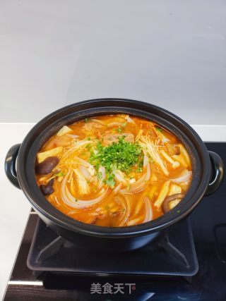 热呼呼的烩菌菇的做法步调：7