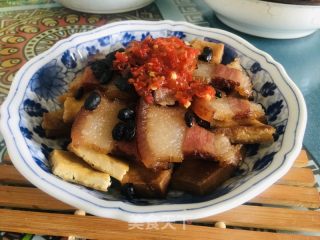 腊肉蒸豆腐干的做法步调：10