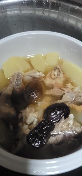 青木瓜炖排骨的做法步调：7