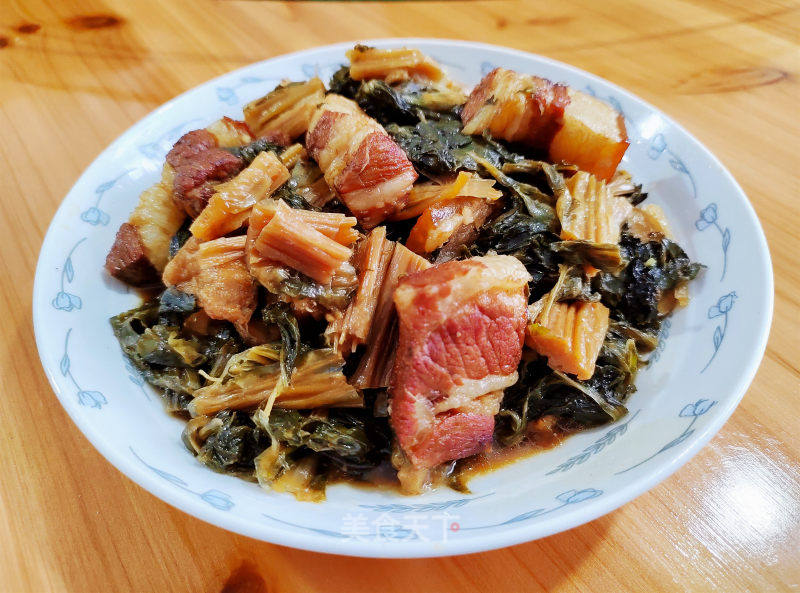 芥菜干炖肉的做法